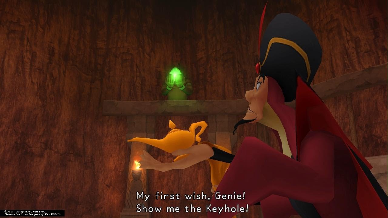 KINGDOM HEARTS FINAL MIX - Jafar Wishes Genie To Show Him The Keyhole ...