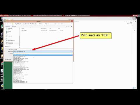 Convert Excel ke PDF di Microsoft Excel 2010 dan 2013 Convert Excel ke PDF di Microsoft Excel 2010 dan 2013