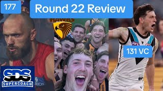 Season Cooked, But Not Hawthorn| Round 22 Review| SDS SuperCoach| AFL SuperCoach 2024