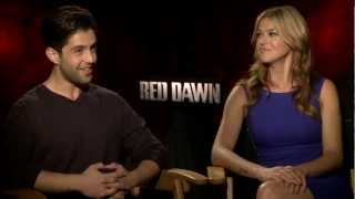 Adrianne Palicki & Josh Peck Talk 'Red Dawn'