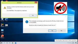 How to Fix All Error of Audio Services is Not Running in Windows 10