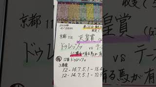 【競馬予想】京都11R 天皇賞.春🏇やはりG1勝ち馬が軸❣️😃