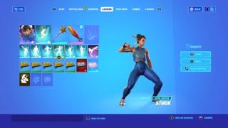 Fortnite *NEW* STUCK Cardi B -UP EMOTE SHOWCASE with *CHUN-LI *Skin 🍑🍑