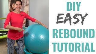 DIY Rebounder Workout | Yoga Ball Chair Alternate Rebounding for Lymphatic Drainage