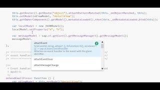 Brackets with UI5 extension - hints for javascript code & XML views