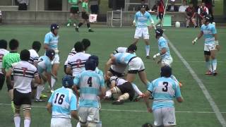 修猷館vs筑紫 準決勝 2015全九州高校ラグビー大会 福岡県予選