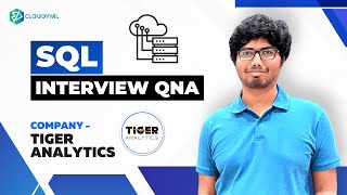 SQL Interview Question Asked in Tiger Analytics | Data Analyst SQL Interview Problem