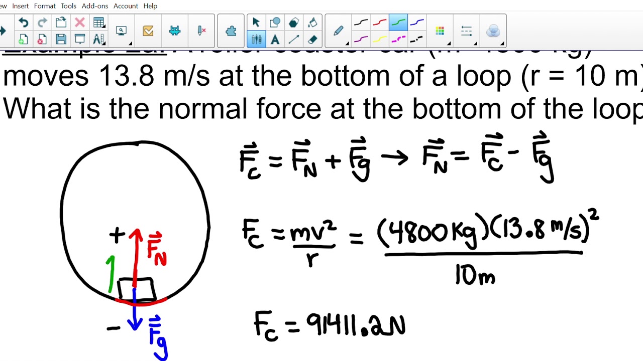 Lesson 3 Part 3 Vertical Circular Motion Example 2a - YouTube