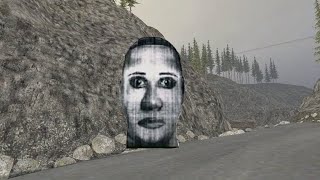 Cursed face chases man in forest