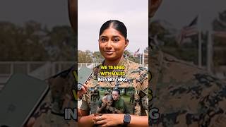 How is Marine Corps boot camp as a female? #military #marine #army #navy #airforce #shorts