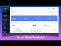 Create Responsive Crypto Admin Dashboard using HTML CSS and JavaScript