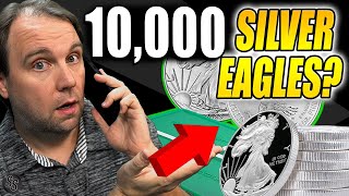 I Tried to Sell 10,000 Silver Eagles to Coin Shops...  They Said THIS!