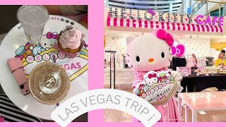 Hello kitty cafe in Las Vegas!! Mini Vlog 💕