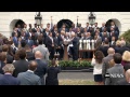 President Donald Trump hosts Super Bowl-winning New England Patriots at White House 4/19/2017