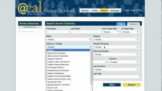 Searching in @cal, UC Berkeley's alumni network
