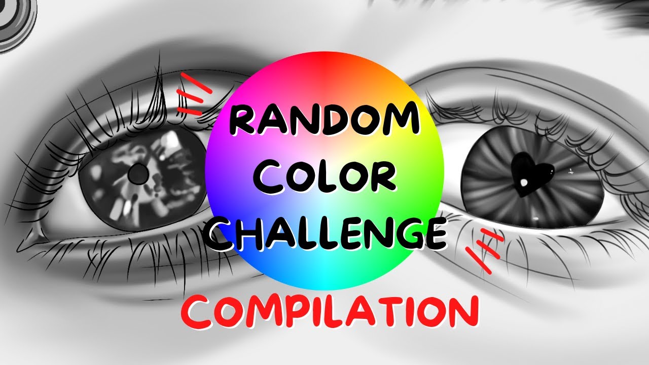 Random Color Art Challenge Compilation Youtube