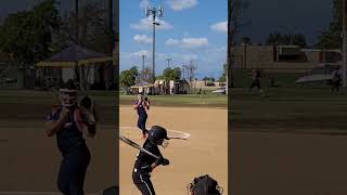 How to strike a girl with a fastball. #softball #softballlife #pitching  #shorts #shortsvideo #viral