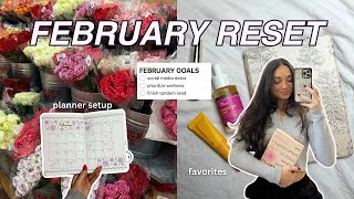 FEBRUARY RESET goals, what I read + what I loved in january, planner setup, keeping things simple