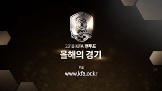 KFA 2018 팬투표 - 올해의 경기