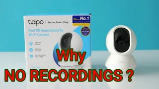 TP-LINK TAPO C200 NO RECORDING - tagalog