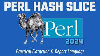 Perl Programming Tutorial: Hash Slice 2024