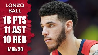 Lonzo Ball notches his third triple-double of the season vs. the Clippers | 2019