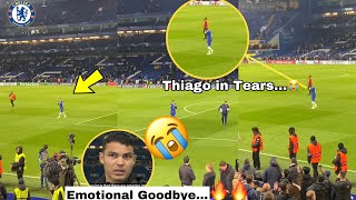 Emotional Scenes😭Thiago Silva waves Chelsea fans Goodbye after Last UCL match🔥Silva blasts owners
