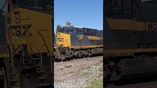 CSX I126 Northbound with CSX 1897 in Cordele, GA 2/22/25 #csx #csxt #train #railfan #shorts #yt