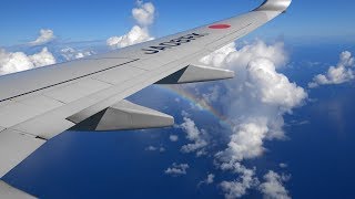 [4K] 虹が綺麗！羽田空港離陸と石垣空港着陸の様子 JTA071 B737-800 / Beautiful Rainbow! Haneda Takeoff and Ishigaki Landing