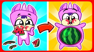 A Watermelon 🍉 Is Growing 🌱 in My Tummy🤪Funny Kids Songs And Nursery Rhymes😍