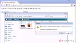 PHP Tutorials Secure File Upload Part 3 3