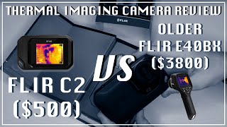 Flir C2 ($500) Vs Older Flir E40bx ($3800) Thermal Imaging Camera Review - Houston Home Inspector