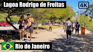 Walking Lagoa Rodrigo de Freitas 🇧🇷 | Rio de Janeiro, Brazil【4K】2021 -Walking Tour Lagoa