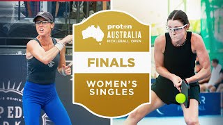 Kaitlyn Christian v Somer Dalla-Bona at the Proton Australia Pickleball Open