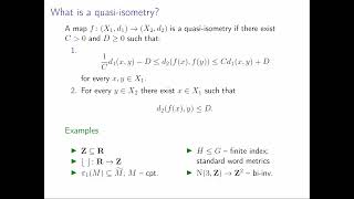 TRHW02 | Prof. Jarosław Kędra | Are free groups of different rank bi-invariantly quasi-isometric?