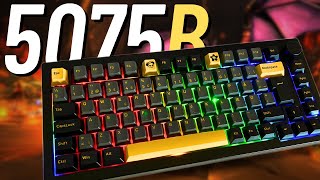 AKKO Black \u0026 Gold 5075B Plus ISO Nordic | Beginner-Friendly Customizable Keyboard Unboxing