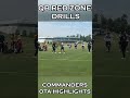 Jayden Daniels and the Washington QBs running Red Zone drills | John Keim Report #shorts