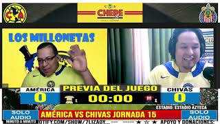 EN VIVO AMÉRICA VS CHIVAS JORNADA 15 LIGA MX