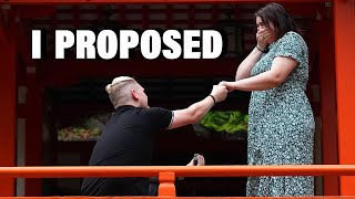 SHE SAID YES!!! NARRATOR PROPOSES IN JAPAN!!! | VLOG