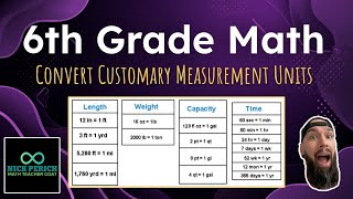 6th Grade Math: 1-6: Convert Customary Measurement Units