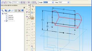 solidedge-Revolved Protrusion overview