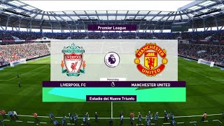 Liverpool vs Manchester United  Premier League PES 21 Full Match Simulation