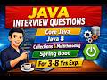 Java Interview Questions | Core Java, Java 8, Collections, Multithreading & Spring Boot