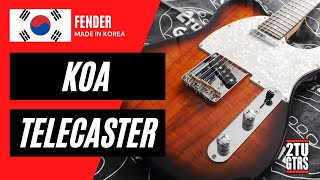 Fender Koa Telecaster 2006 Natural