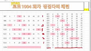 jman[제이맨] 로또1004회 징검다리 패턴