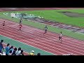 2019年埼玉高校新人陸上西部地区予選　男子200ｍ予選2組