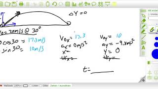Symmetrical Projectile Motion Example 1