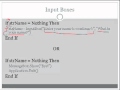 Using an InputBox in Visual Basic