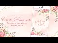 Convite de Casamento Animado em Vídeo Floral Rosa #conviteanimado #conviteemvideo #convitecasamento