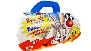 Раритетные Киндер Сюрпризы #25 ЛУНИ ТЮНЗ 2006 года! TOYS Looney Tunes Kinder Surprise eggs unboxing